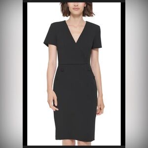 Calvin Klein Classic Black Midi Dress